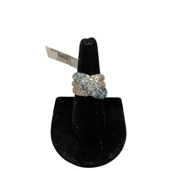 NWT John Hardy Classic Chain Overlap Ring $1295